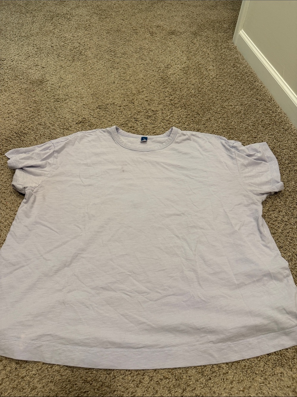 Classic oversized Lightweight Crew Neck T-Shirt - Light Lavender